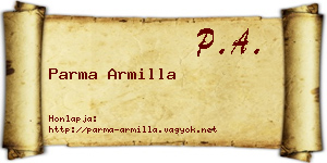 Parma Armilla névjegykártya